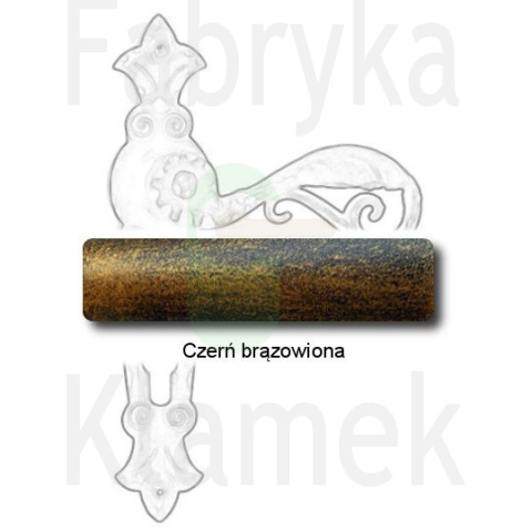czerń brązowiona czerń brązowiona