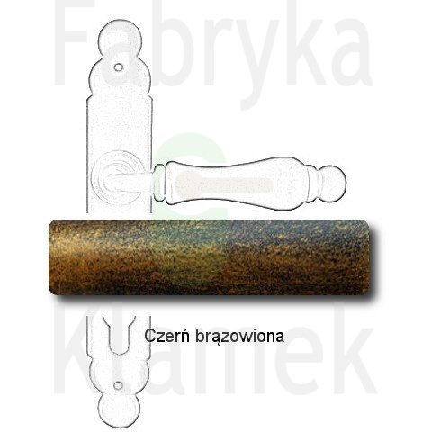 czerń brązowiona czerń brązowiona