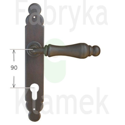 Klamka Berlino 2499 na wkładkę rozstaw 90 mm Klamka Berlino 2499 na wkładkę rozstaw 90 mm
