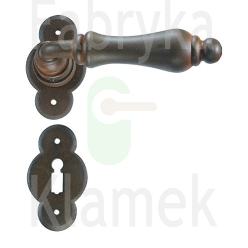 Klamka Berlino 2501 w kolorze rdza starodawna Klamka Berlino 2501 w kolorze rdza starodawna