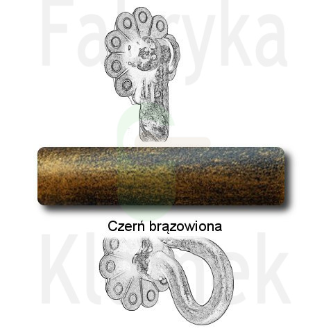 czerń brązowiona czerń brązowiona