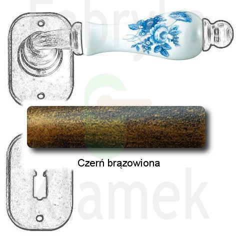 czerń brązowiona czerń brązowiona