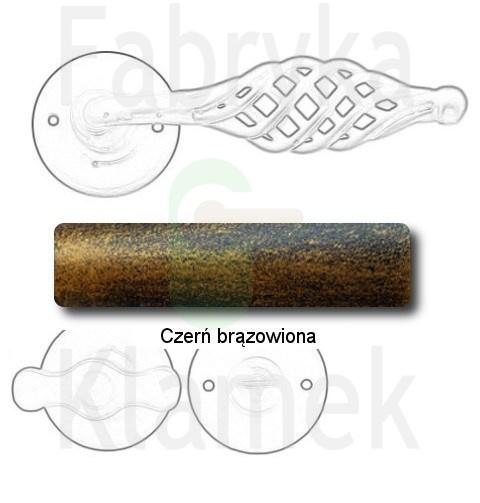 czerń brązowiona czerń brązowiona