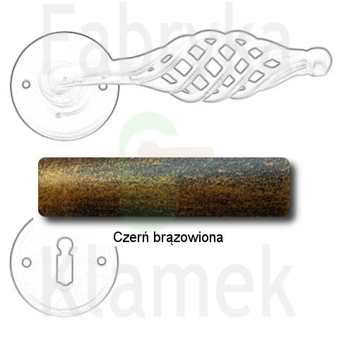 czerń brązowiona czerń brązowiona