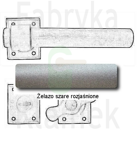Klamka Milano 1831 z blokadą WC Klamka Milano 1831 z blokadą WC