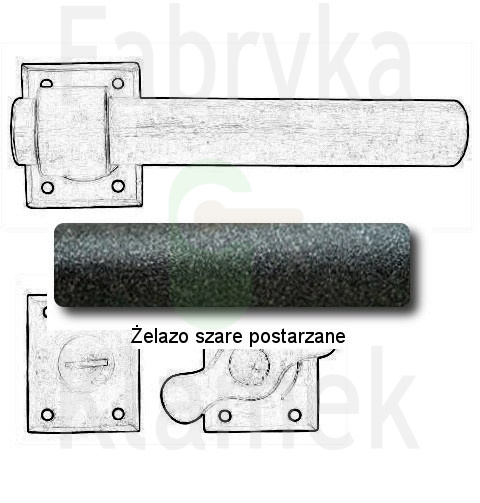 Klamka Milano 1831 z blokadą WC Klamka Milano 1831 z blokadą WC
