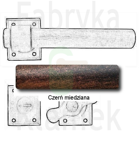 Klamka Milano 1831 z blokadą WC Klamka Milano 1831 z blokadą WC