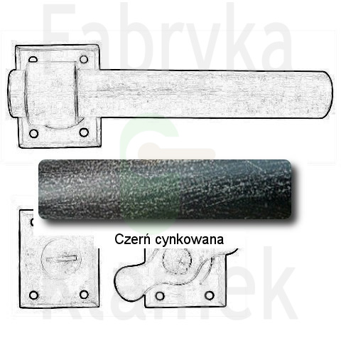 Klamka Milano 1831 z blokadą WC Klamka Milano 1831 z blokadą WC
