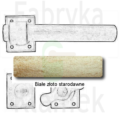 Klamka Milano 1831 z blokadą WC Klamka Milano 1831 z blokadą WC
