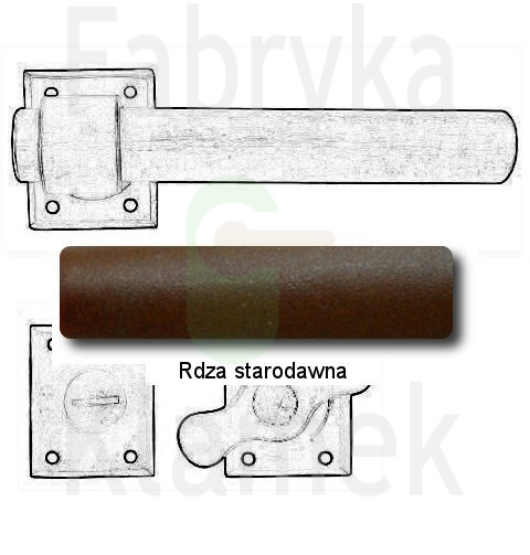 Klamka Milano 1831 z blokadą WC Klamka Milano 1831 z blokadą WC