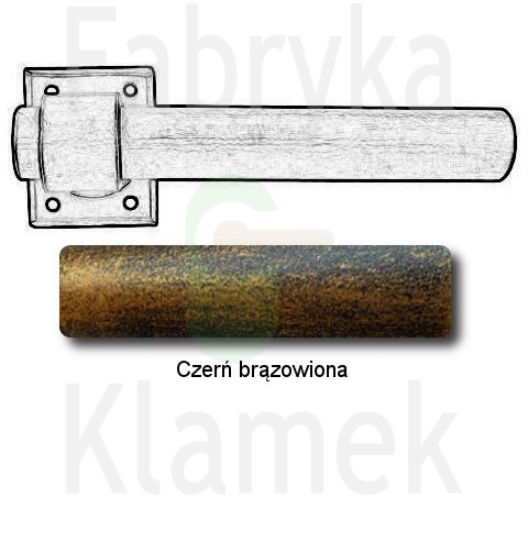 czerń brązowiona czerń brązowiona