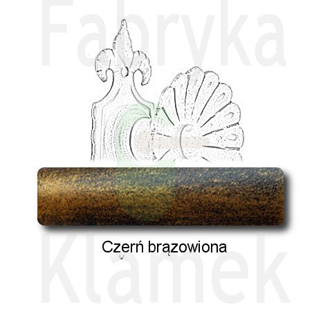 czerń brązowiona czerń brązowiona