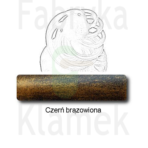 czerń brązowiona czerń brązowiona