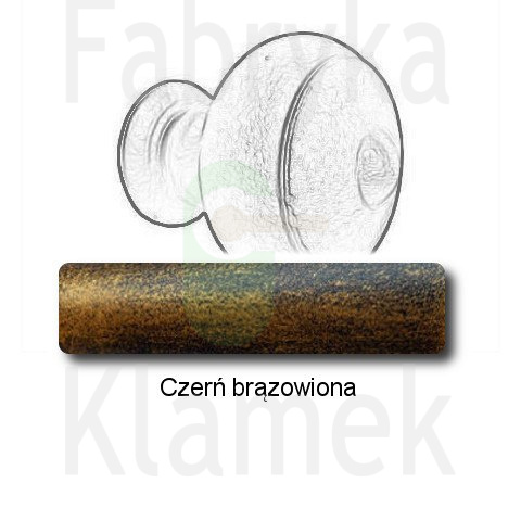 czerń brązowiona czerń brązowiona