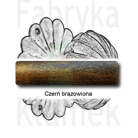 czerń brązowiona czerń brązowiona