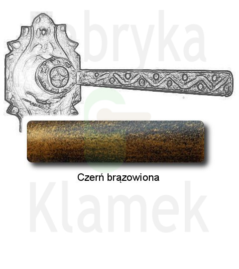 czerń brązowiona czerń brązowiona