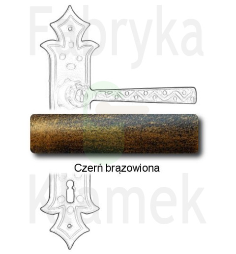 czerń brązowiona czerń brązowiona