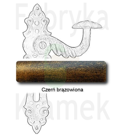 czerń brązowiona czerń brązowiona