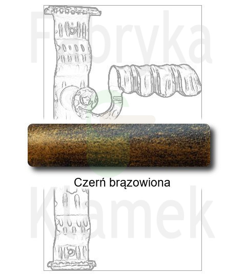 czerń brązowiona czerń brązowiona