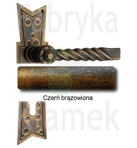 czerń brązowiona czerń brązowiona