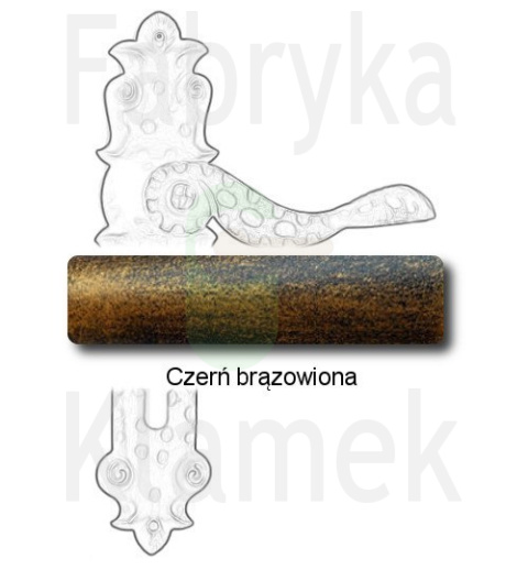 czerń brązowiona czerń brązowiona