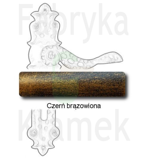 czerń brązowiona czerń brązowiona