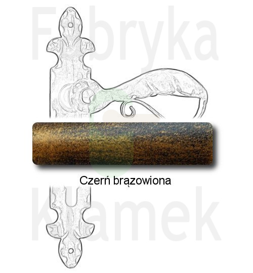czerń brązowiona czerń brązowiona