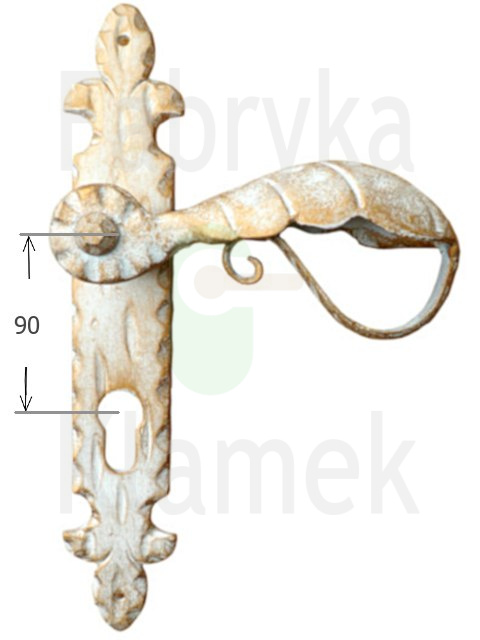 Klamka Tachwa 1039 na wkładkę rozstaw 90 mm Klamka Tachwa 1039 na wkładkę rozstaw 90 mm