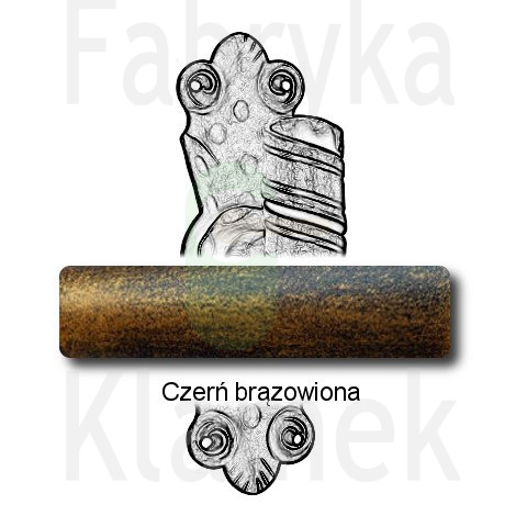 czerń brązowiona czerń brązowiona