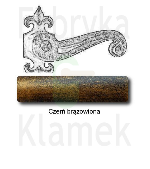 czerń brązowiona czerń brązowiona