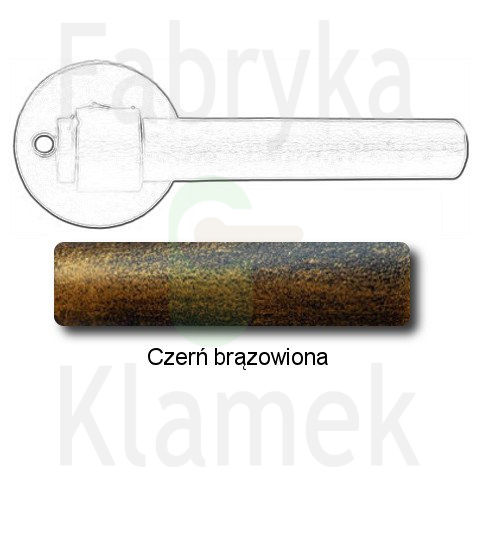 czerń brązowiona czerń brązowiona