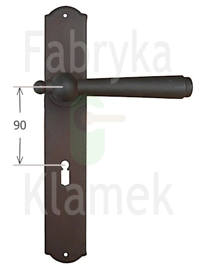 Klamka Monaco 2900 na klucz rozstaw 90 mm Klamka Monaco 2900 na klucz rozstaw 90 mm