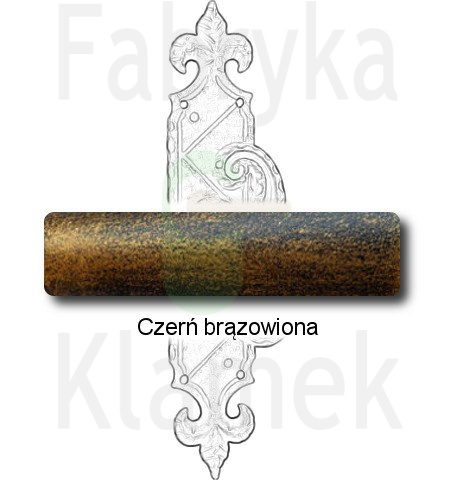 czerń brązowiona czerń brązowiona