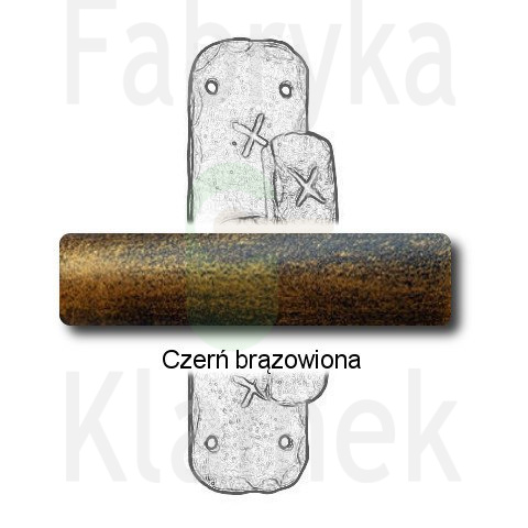 czerń brązowiona czerń brązowiona