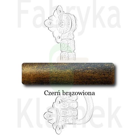 czerń brązowiona czerń brązowiona