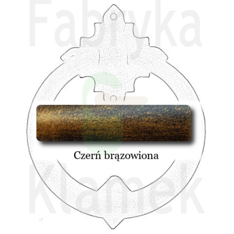 czerń brązowiona czerń brązowiona