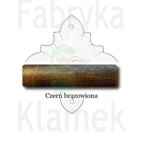 czerń brązowiona czerń brązowiona