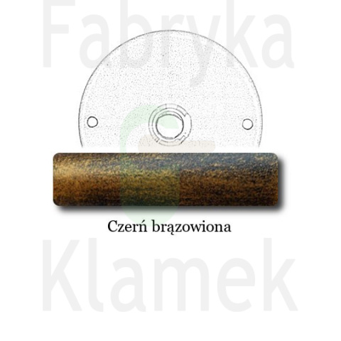 czerń brązowiona czerń brązowiona