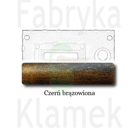 czerń brązowiona czerń brązowiona