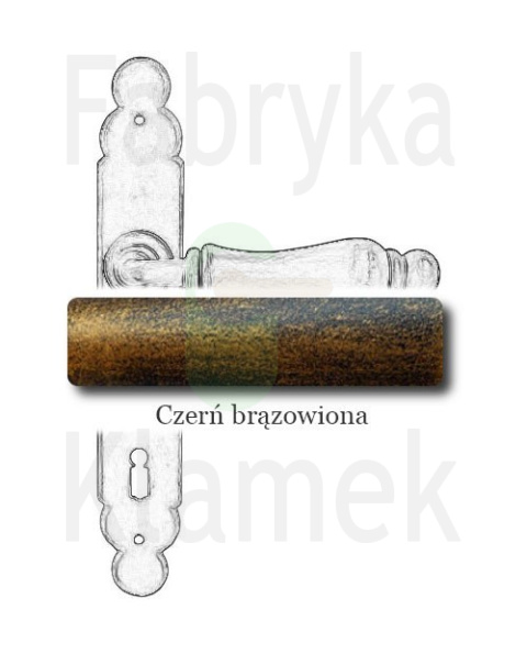 czerń brązowiona czerń brązowiona