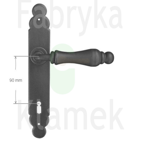 Klamka Berlino 2499 na klucz rozstaw 90 mm Klamka Berlino 2499 na klucz rozstaw 90 mm