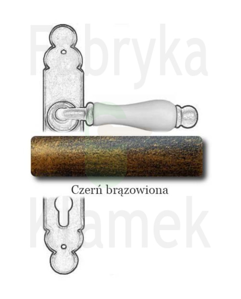 czerń brązowiona czerń brązowiona