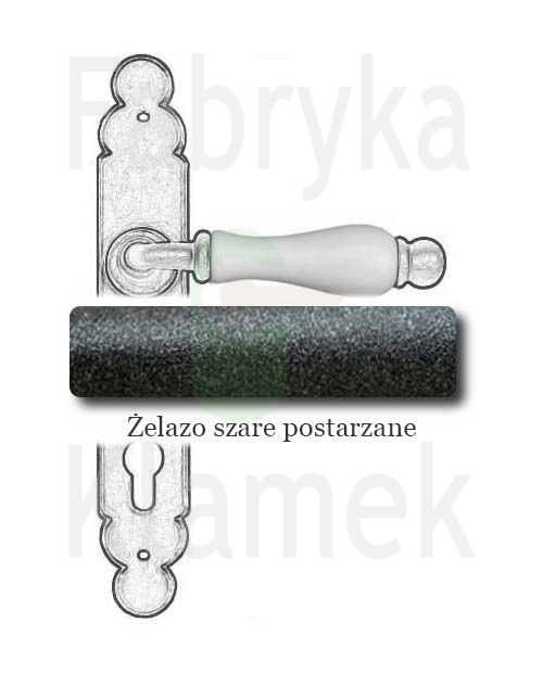 Klamka Dublin 1-09 na wkładkę rozstaw 90 mm, porcelana biała Klamka Dublin 1-09 na wkładkę rozstaw 90 mm, porcelana biała