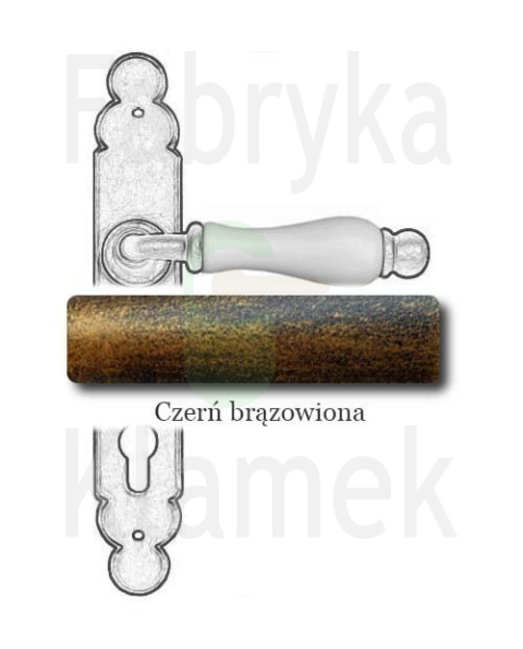 Klamka Dublin 1-09 na wkładkę rozstaw 90 mm, porcelana biała Klamka Dublin 1-09 na wkładkę rozstaw 90 mm, porcelana biała