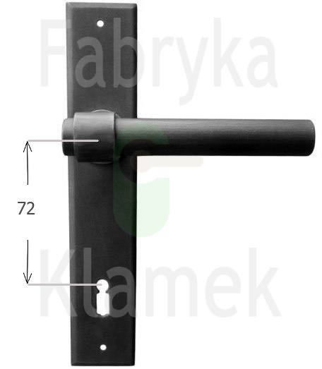 Klamka Milano 1830 na klucz rozstaw 72 mm Klamka Milano 1830 na klucz rozstaw 72 mm