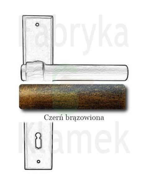 czerń brązowiona czerń brązowiona
