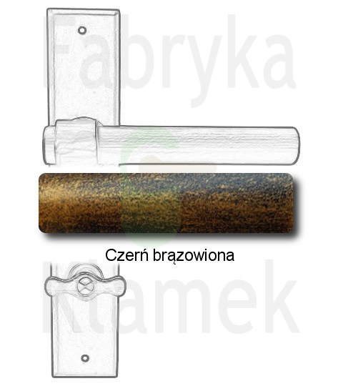czerń brązowiona czerń brązowiona