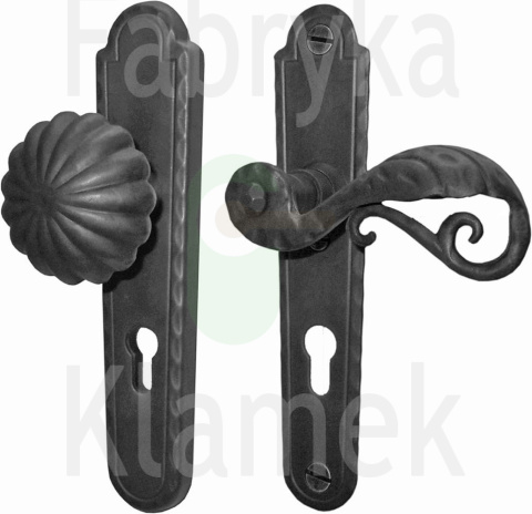 Klamk-gałka zewnętrzna Abella 505 rozstaw 72 mm Klamk-gałka zewnętrzna Abella 505 rozstaw 72 mm