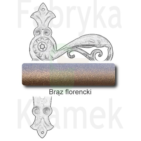 Klamka Abella 505 na wkładkę rozstaw 92 mm Klamka Abella 505 na wkładkę rozstaw 92 mm