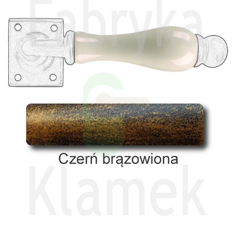 czerń brązowiona czerń brązowiona